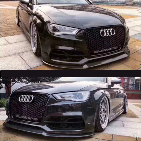 Автомобильный передний бампер A3 S3 из углеродного волокна разветвитель для губ