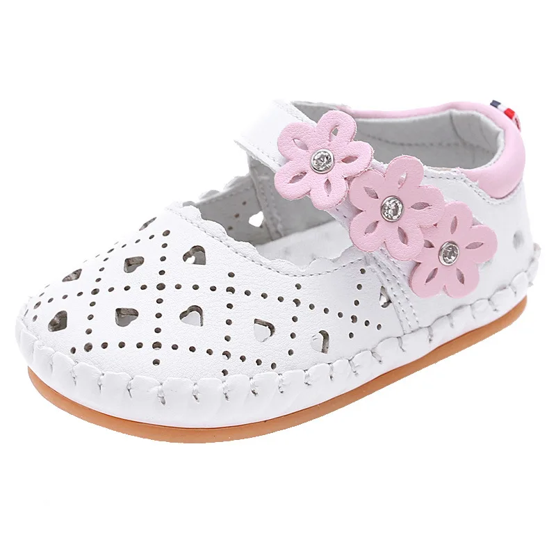 Кожаные сандалии для маленьких девочек детская обувь малышей мягкие кожаные