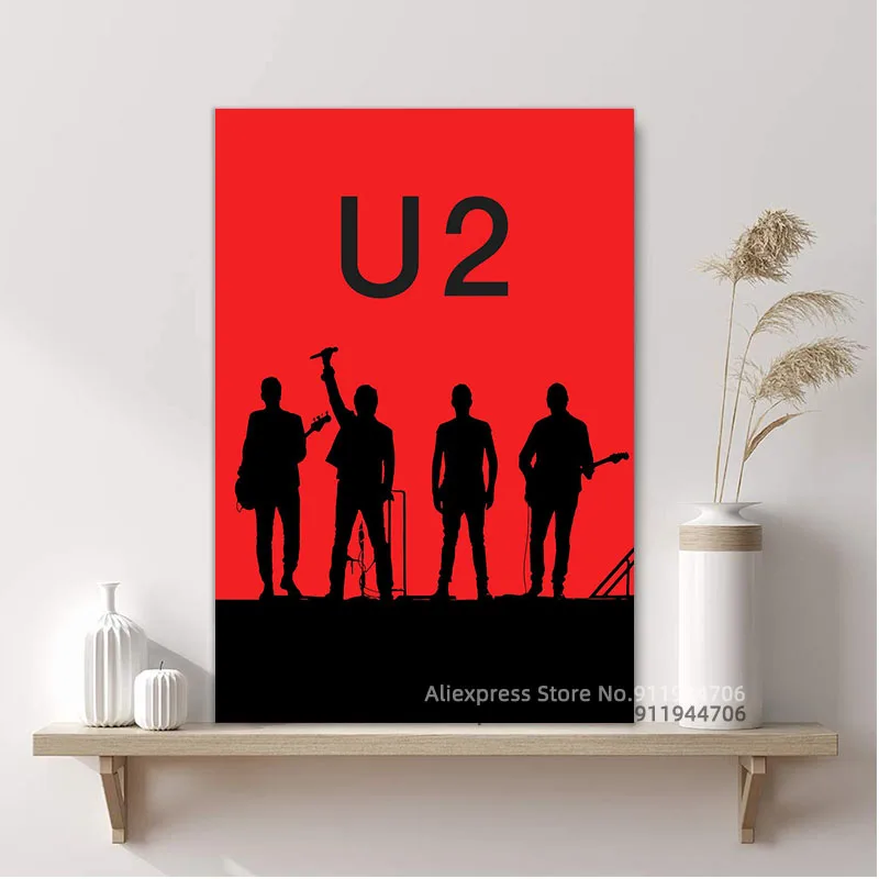 Фото Постер и печать музыки U2 Настенная картина на холсте для гостиной домашний декор