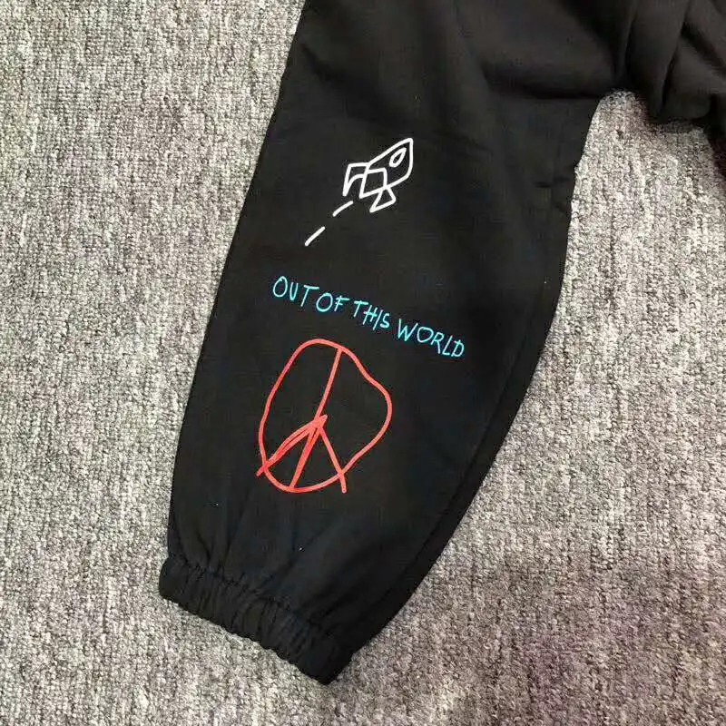 Новинка 2019 толстовка с капюшоном ASTROWORLD SCATTERDE из хлопка 100% 1:1 изображением Трэвиса