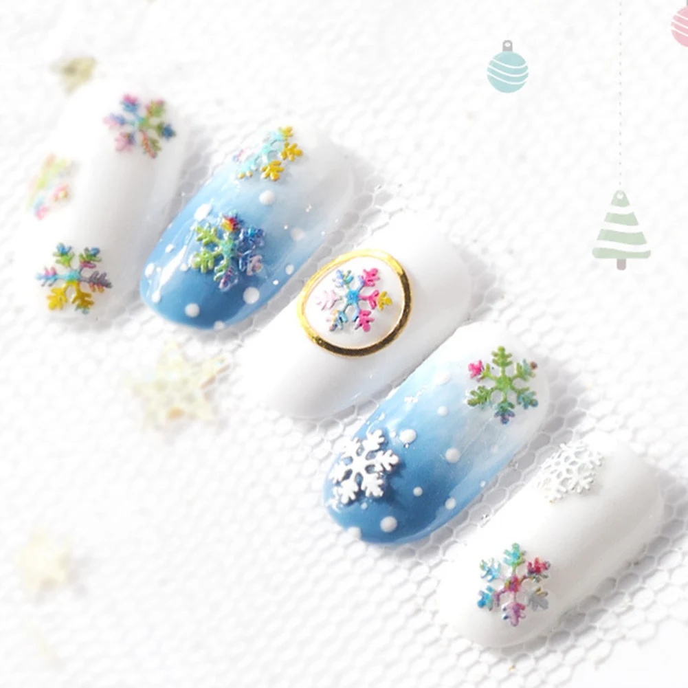

Multicolor Ultra-thin Christmas Snowflake Nail Art Sequins DIY Manicure Decor Ultra-thin Hollow Out Nail Accessories DIY Manicur
