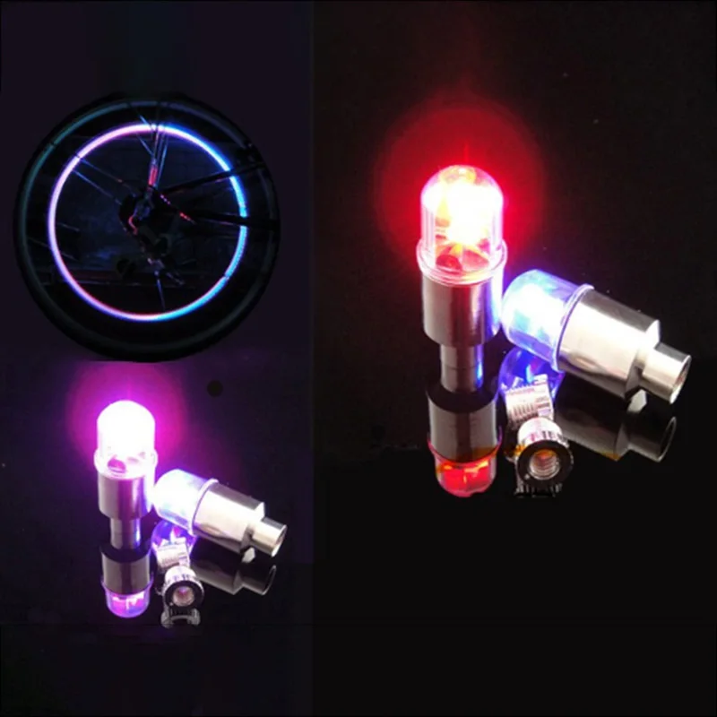 1 шт. велосипедные фонари автомобильные шины неоновый клапан светлячок на спице