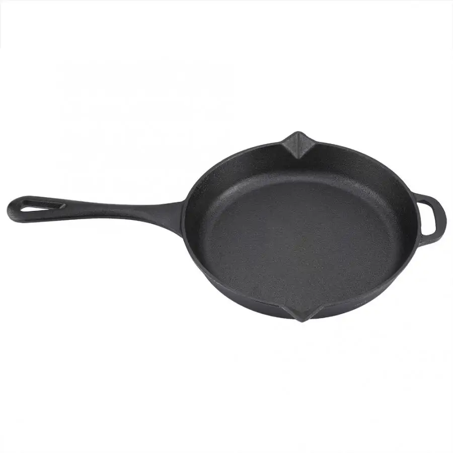 

Breakfast Machine Black Cast Iron Frying Pan Skillet Kitchen Utensil Cookware for Gas Stove / Induction Cooker Kitchen