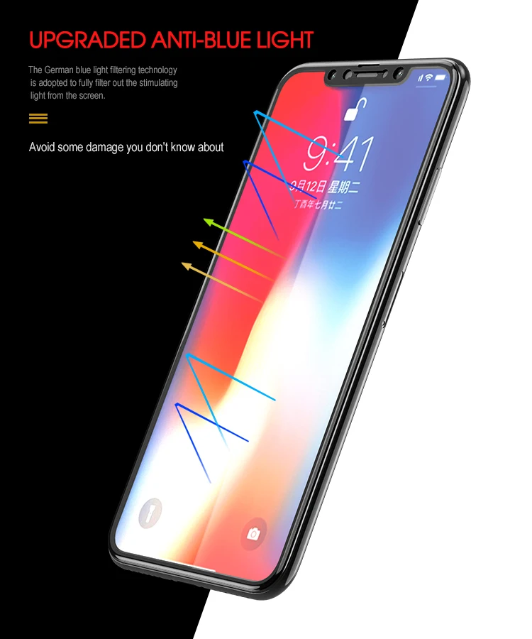 Для iPhone XS протектор экрана IPAKY для iPhone XS MAX полное покрытие 9H 5D Закаленное стекло пленка для iPhone XR стекло протектор экрана