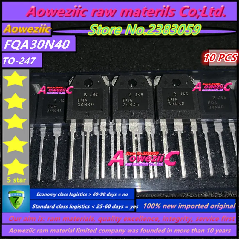 Aoweziic 100% новый импортный оригинальный FQA30N40 30N40 TO 247 N Channel MOSFET 400V 30A|Запасные части| |