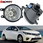 2 шт., противотуманные фары в сборе, супер ярсветодиодный ные Противотуманные фары для Toyota Corolla Avensis Camry Ractis Verso RAV 4 2003-2014, галогенные лампы