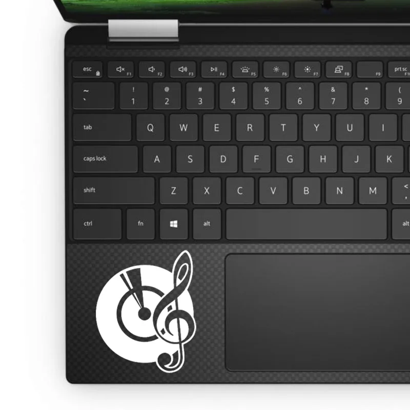 Музыкальная нотка с дисковым трекпадом наклейка для ноутбука Macbook Pro 16 Air Retina 11 12 13