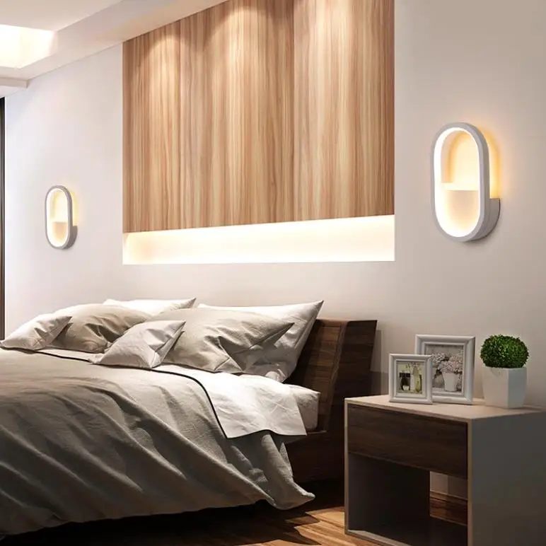 Светодиодный Спальня настенный светильник Nordic простота бра для Гостиная зеркало