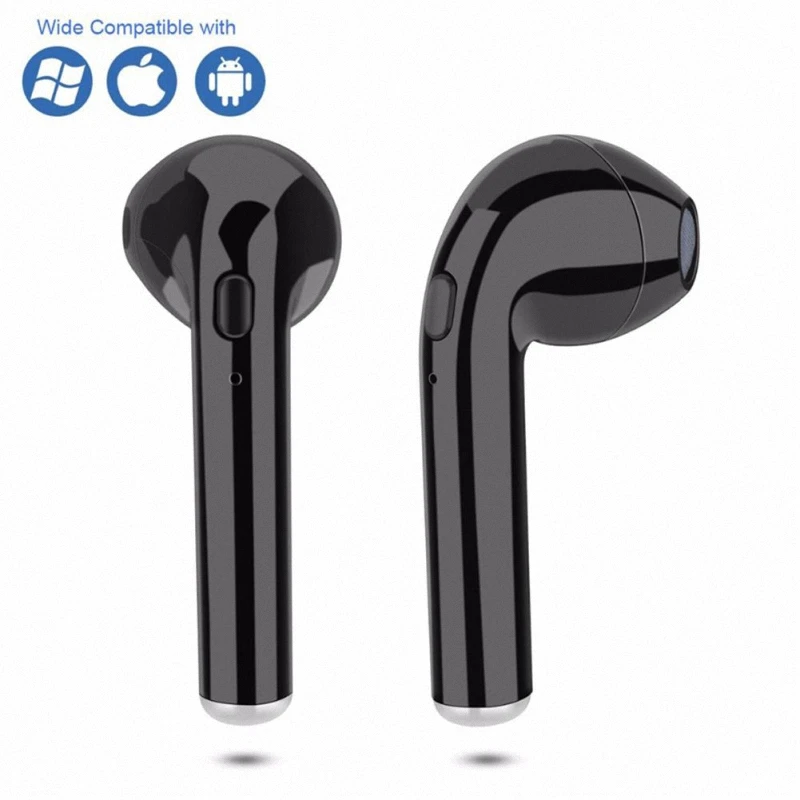 Музыкальный портативный I7 TWS беспроводной мини Bluetooth 5 0 гарнитура стерео зарядное