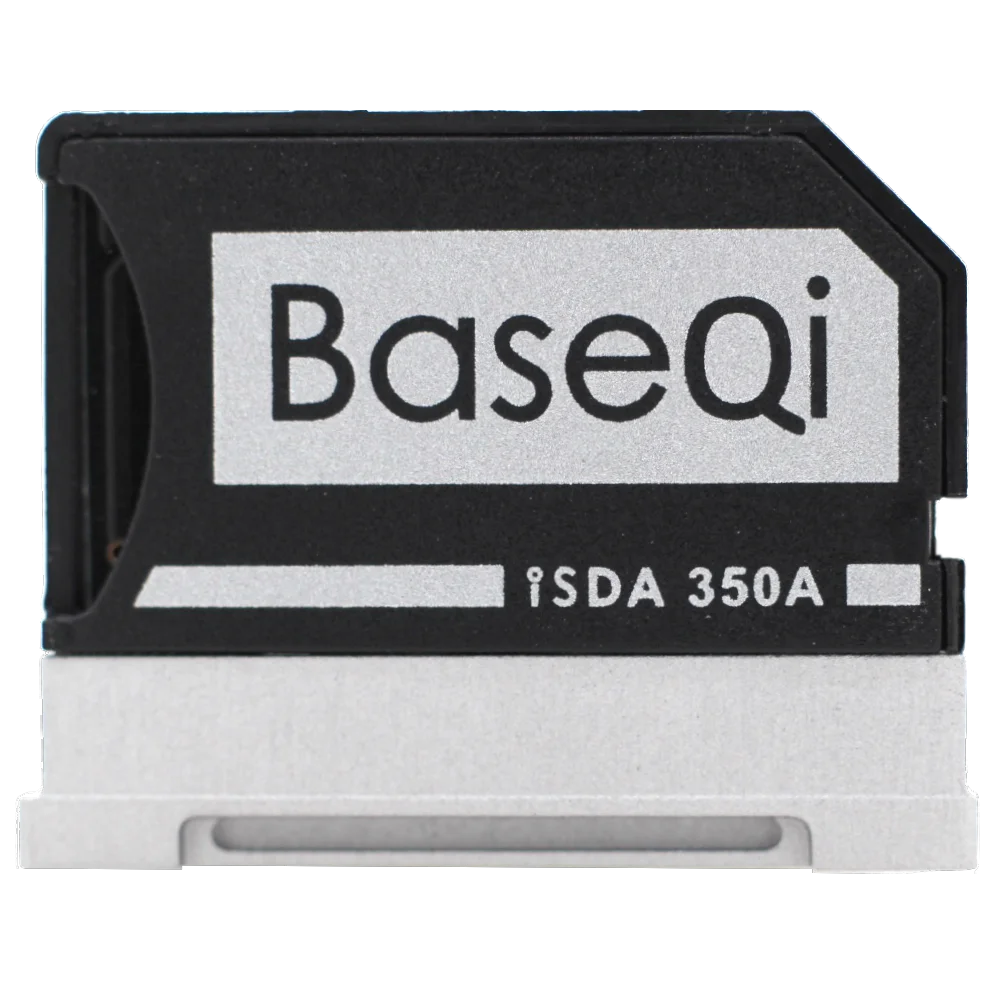 BaseQi Алюминий MicroSD на карту памяти SD адаптер стелс кард ридер для Microsoft Surface Book 13