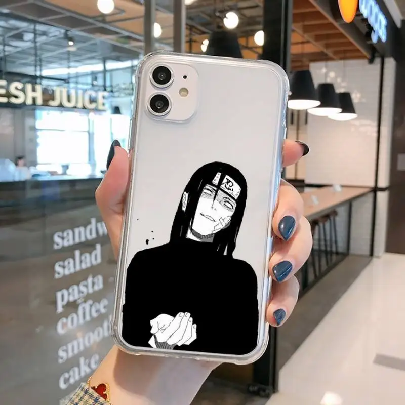 

Naruto Cute Cartoon Anime Sasuke Phone Case Transparent for iPhone 11 12 mini pro XS MAX 8 7 6 6S Plus X 5S SE 2020 XR
