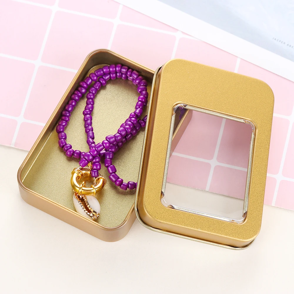 1 шт. Новая Металлическая жестяная коробка для банок водонепроницаемые