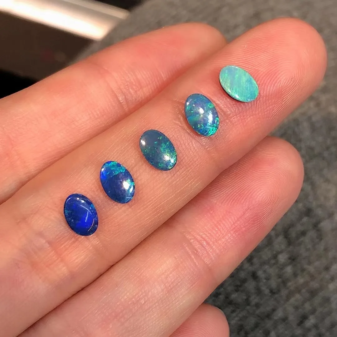 

VANTJ Real Natural Opal Loose Gemstone Oval 4*6mm 1pc Origin in Australia DIY Jewelry Women Party Gift Best Quality