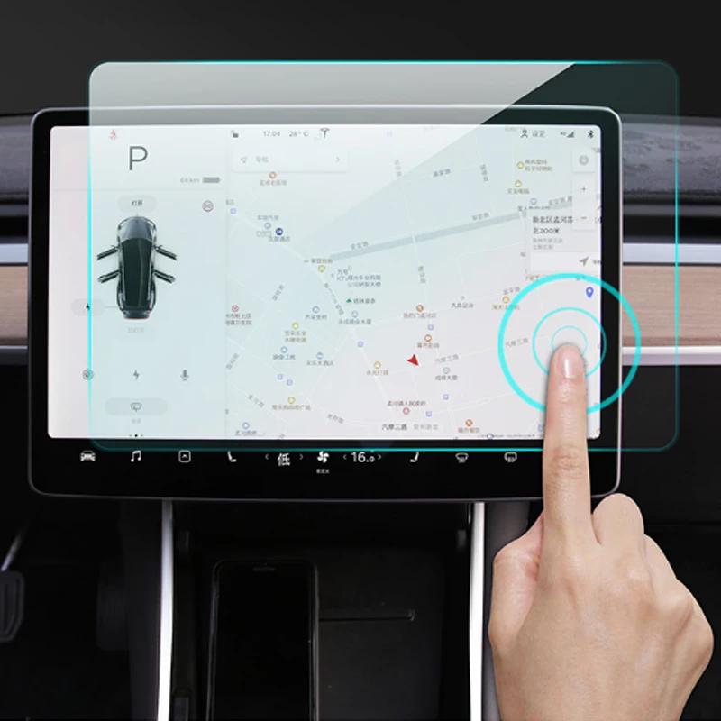 Закаленное защитное стекло для сенсорного экрана автомобильной навигации