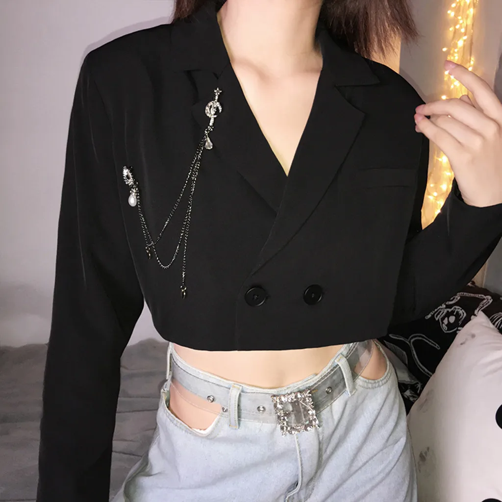 Куртка женская модная кофта весна осень ручная кисть длинный рукав Повседневная