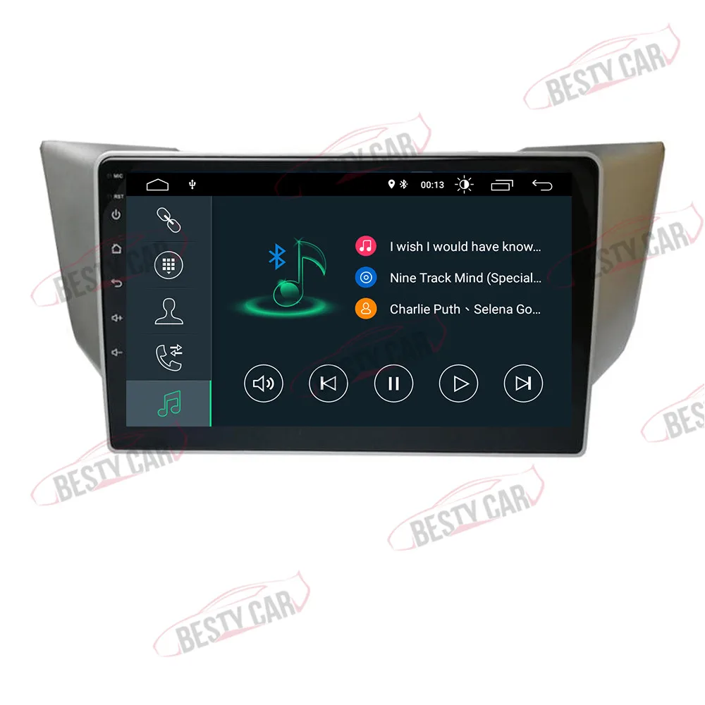 9 &quotAndroid 0 Автомобильный мультимедийный плеер стерео радио gps для toyota harrier Lexus RX300