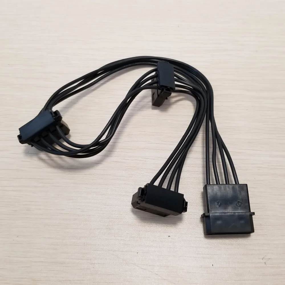 

10pcs/lot 4Pin Molex to 3 x IDE Power Supply Cable 18AWG for Computer Host Case Mainboard PC Desktop