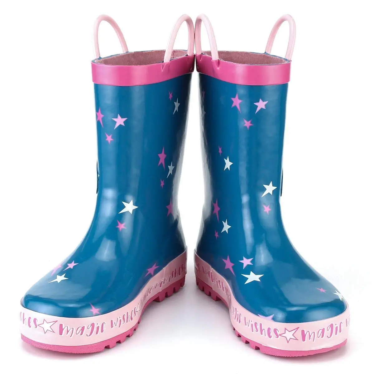 Непромокаемые резиновые сапоги для девочек KushyShoo детские с милым принтом