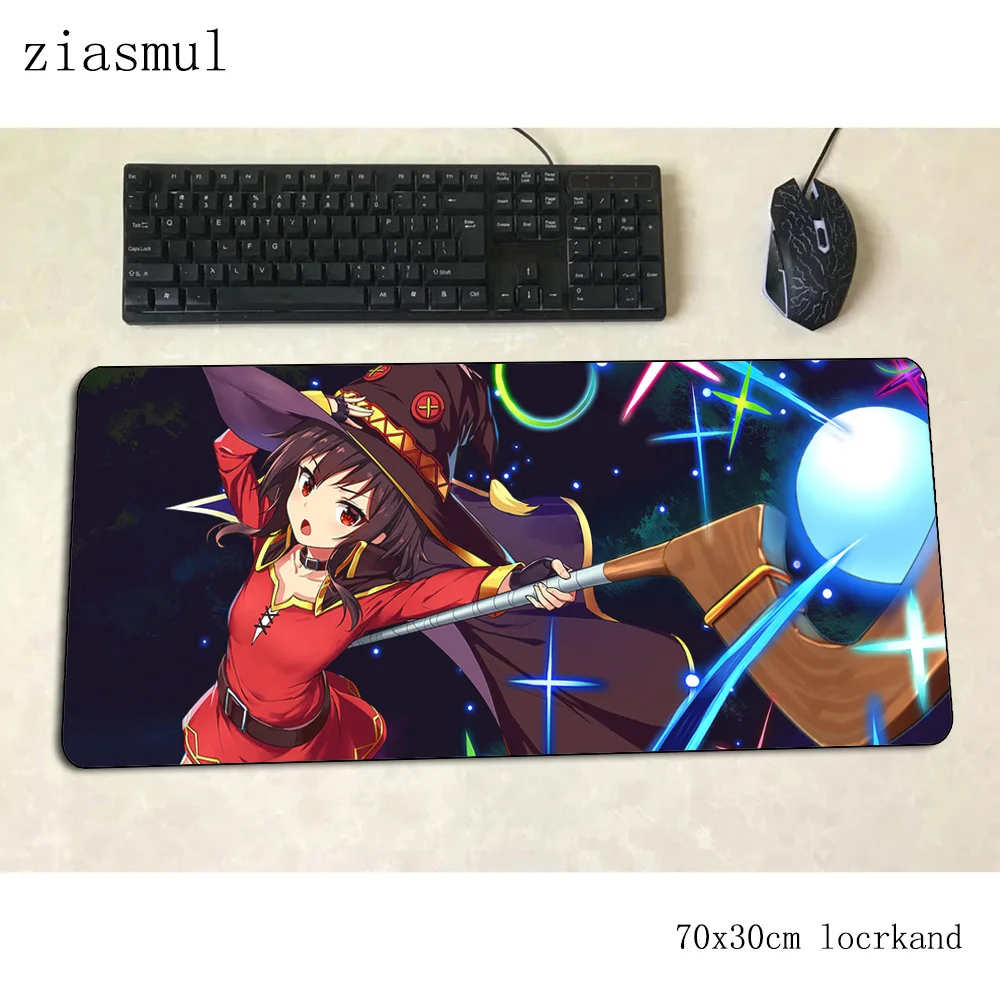 Коврик megumin для мышки с аниме компьютерный коврик 700x300x3 мм игровой большой