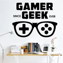 Мультяшный геймер ПВХ Наклейка на стену наклейка для детской