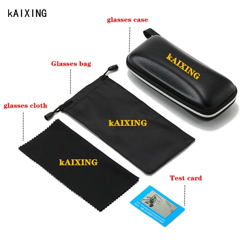 

KAIXING Brand Men Polarized Sunglasses Fashion Square Large Frame Shade Glasses Anti-glare Driving Sun glasses UV400 2020 Black