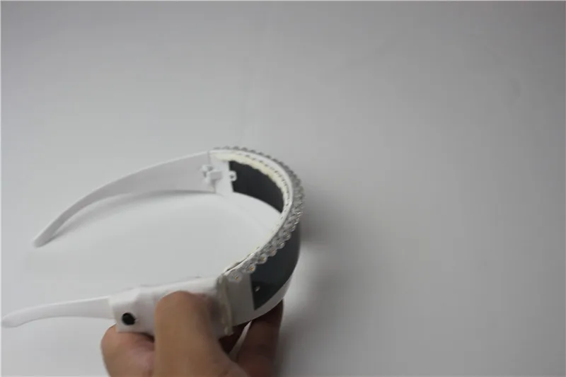 Светодиодные очки для Хэллоуина светящаяся маска вечеринки взрослых