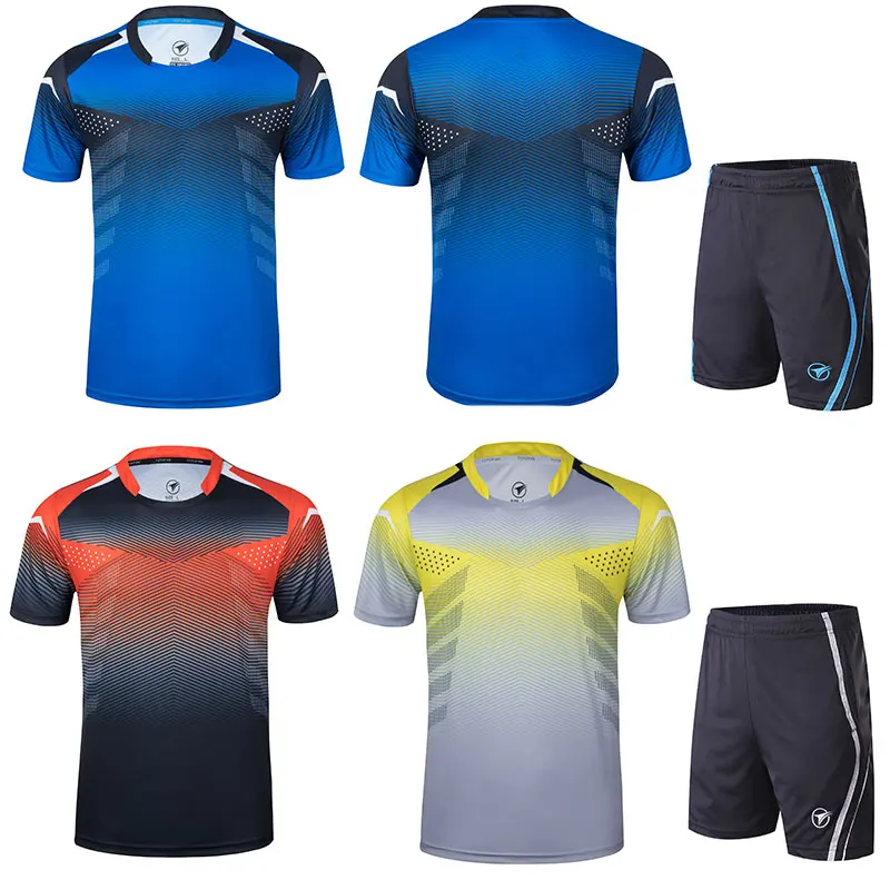 

2021 Men Badminton shirts + shorts clothes sports sets Women , Qucik dry badminton wear , table tennis shirts ,running shirts