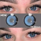 Био-эссенция 1 пара линзы для близорукости цветные контактные линзы для близорукости с диоптриями модные линзы по рецепту синие линзы для глаз