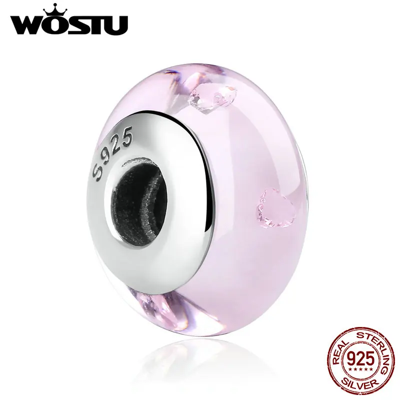 9 видов стилей высококачественные бусины из стерлингового серебра с розовым