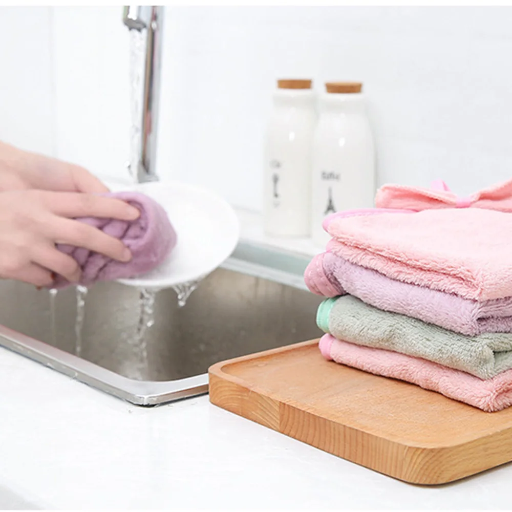 Butterfly Knot Cartoon Thickened Towel Kitchen Hanging Water | Дом и сад