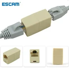 10 шт., переходник ESCAM RJ45 CAT5, сетевой кабель LAN соединитель расширителя