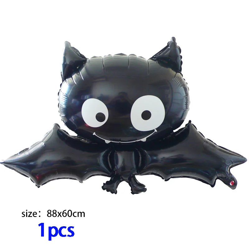 25 шт./компл. черный оранжевый воздушный шар на Хэллоуин скелет летучая мышь Тыква