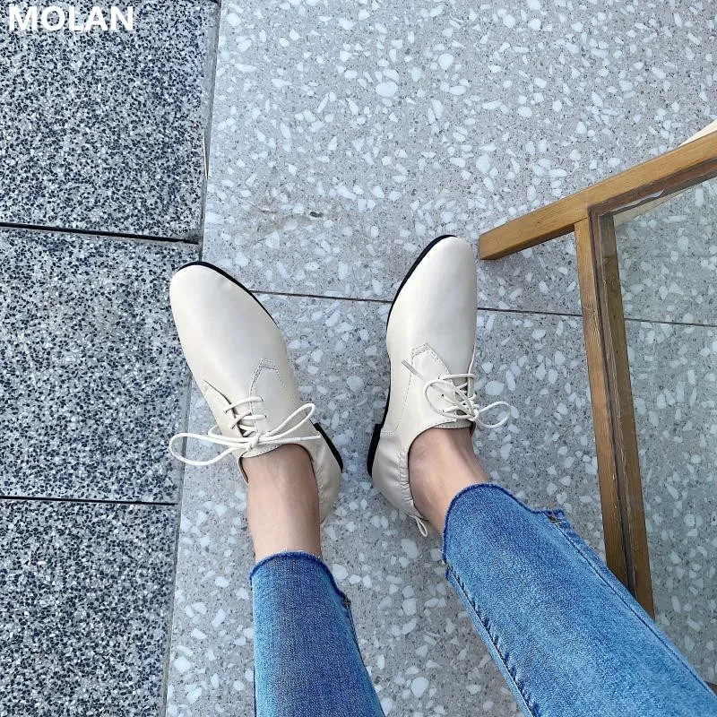 Дизайнерский осенний качественный родительский кожаный мокасин бренд MOLAN с