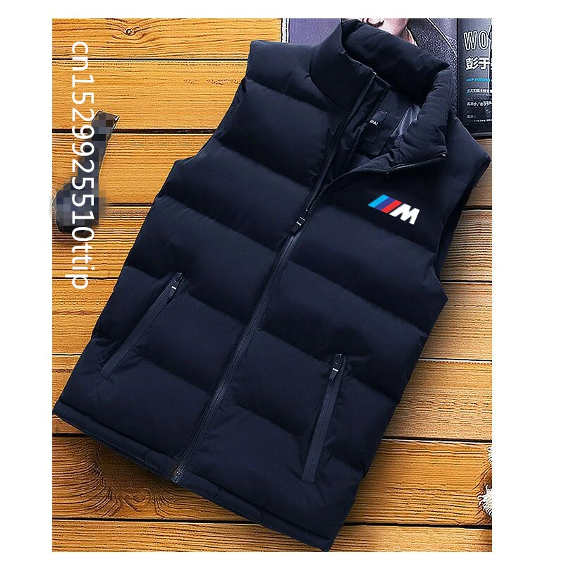 

Мужская куртка для bmw, жилет без рукавов, зимняя мужская двойная одежда, жилет с хлопковой подкладкой и капюшоном, пальто, мужские толстые те...