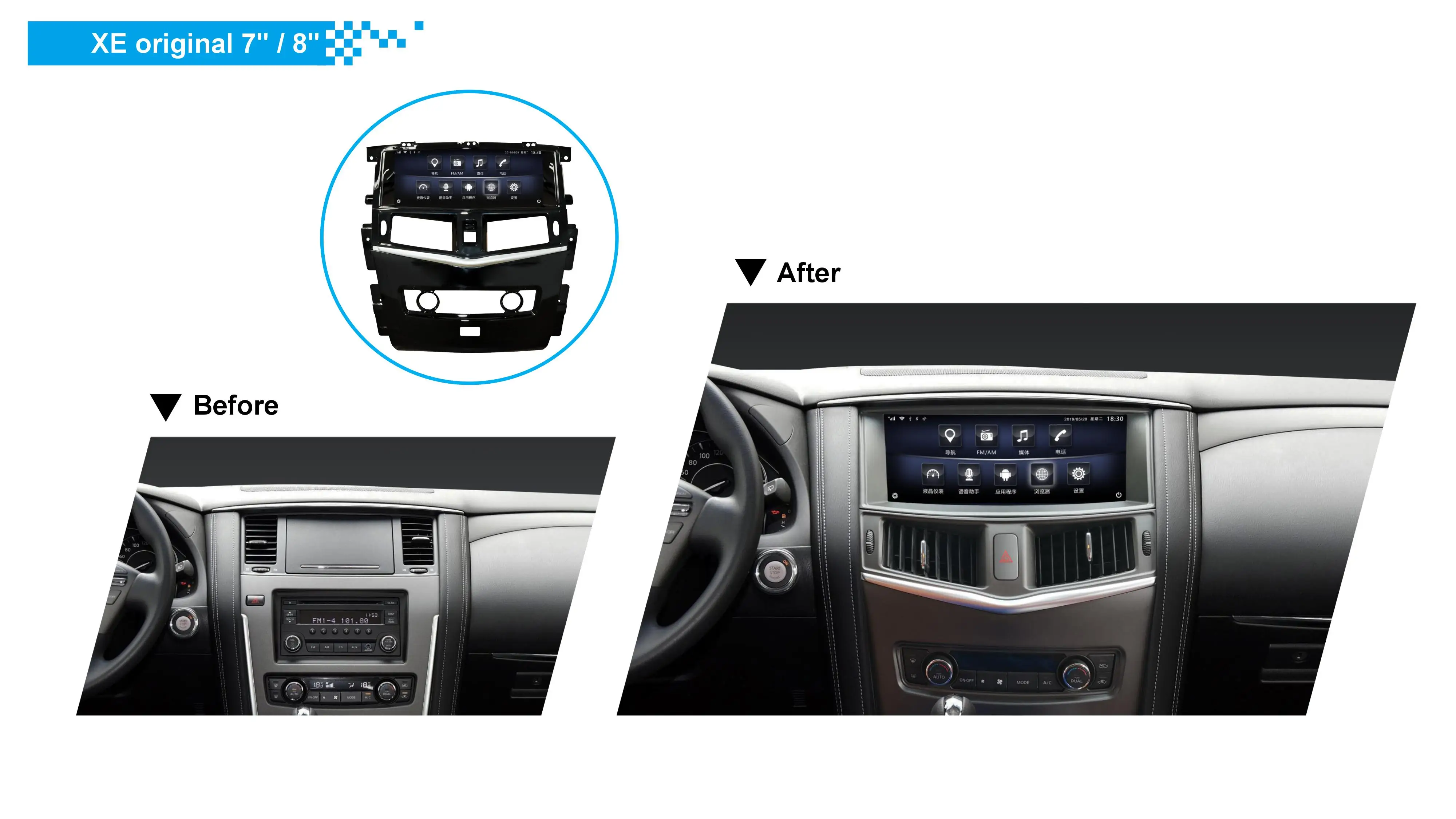 12," Tesla Android автомобильный стерео радио аудио DVD gps навигация головное устройство Sat Nav развлекательный для Nissan Patrol Infiniti QX80