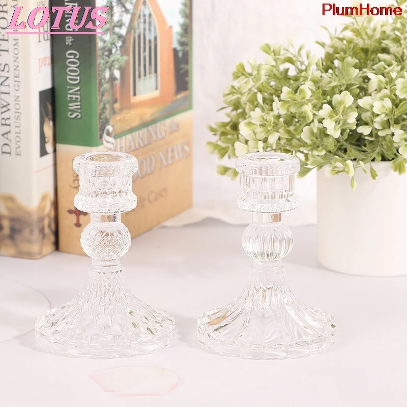 

Винтажный стеклянный прозрачный фотоподсвечник