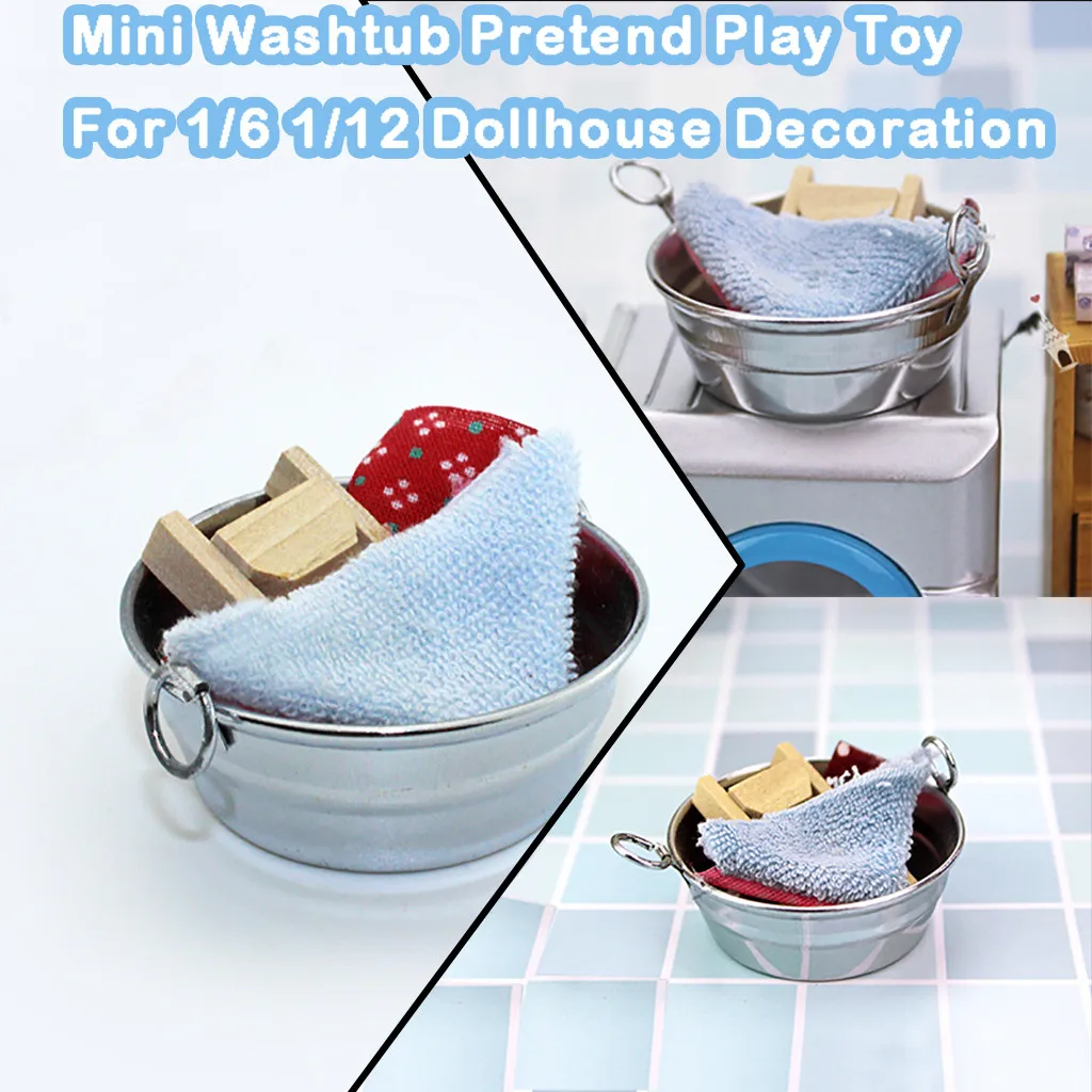 Кукольный дом аксессуары мини раковина для стирки кукольный домик умывальник