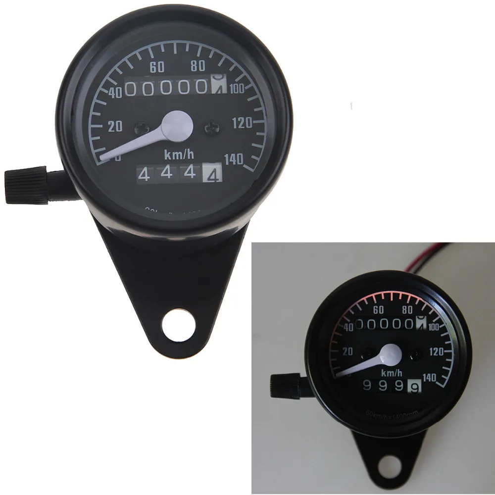 Новинка черный Универсальный мотоциклетный двойной одометр спидометр датчик