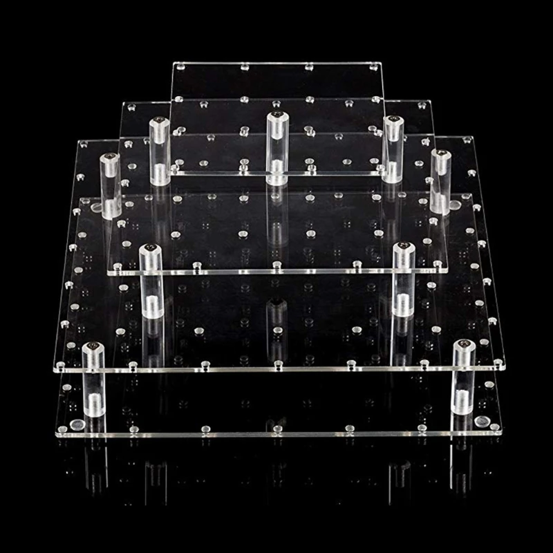 

Square 56 Holes Lollipop Stand Display Clear Acrylic 3 Tier Lollipop Holder Bases Display Shelf DIY Baking Tools Candy