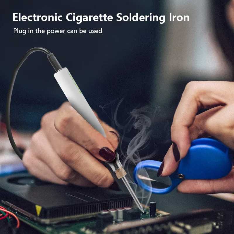 

USB portable mini electric soldering iron electric tin soldering iron with voltage regulator wired kit soldering iron stand