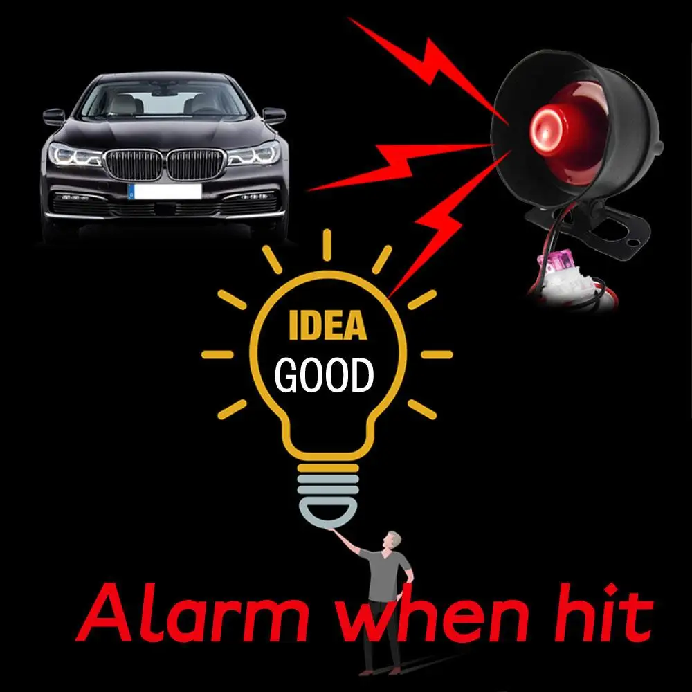 Vehemo Auto Vibration Alarm Car System NEW Moto Motorcycle Truck for Burglaralarm Antitheft Vehicles Device | Автомобили и
