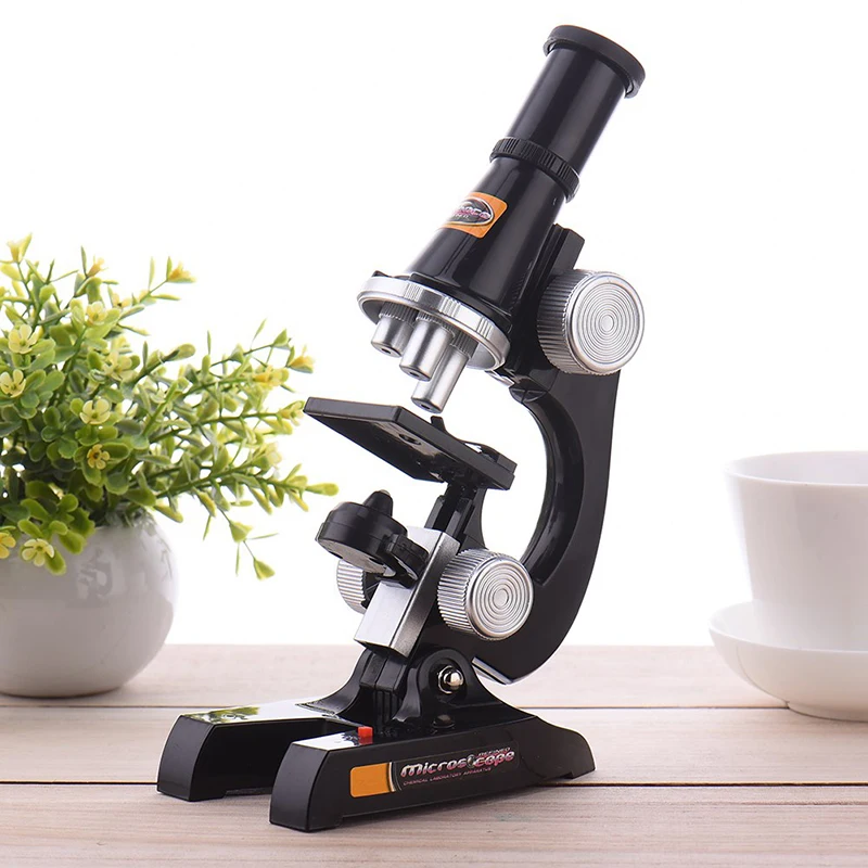 Лучший набор микроскопов Lab 100x 1200x для дома школы обучающая игрушка подарок детей