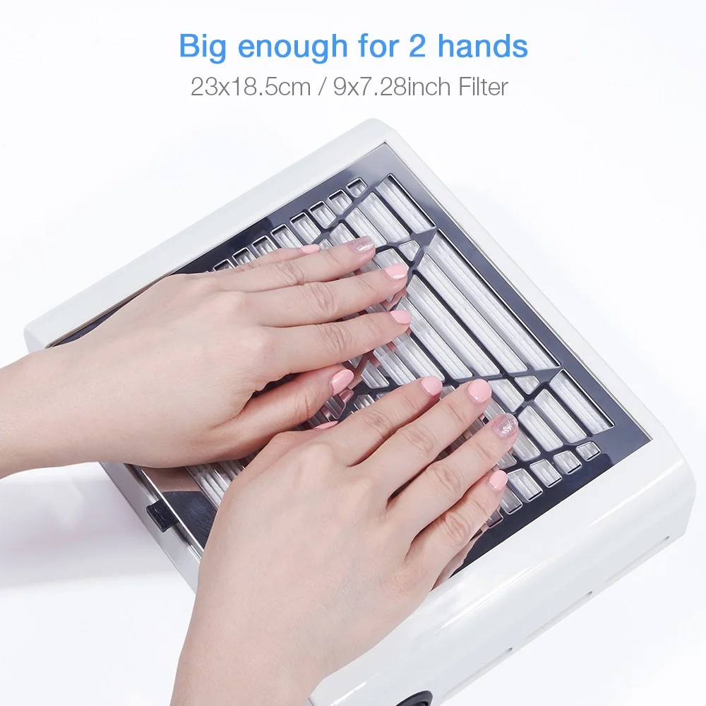 40 Вт пылеуловитель для ногтей мощный вентилятор всасывающая машина гель