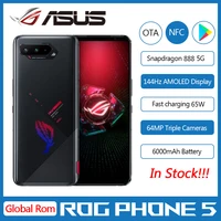 new asus rog 5 5g gaming phone 6 78 16ram 144hz amoled display snapdragon 888 6000mah fast charging 65w rog5 mobile phone