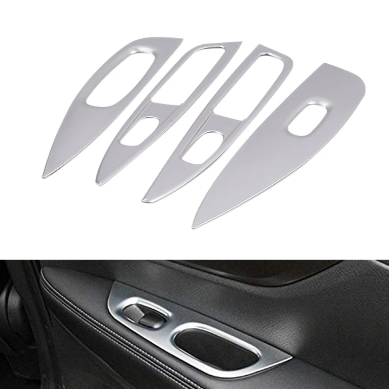 

ABS Chrome Door Window Armrest Cover Switch Button Panel Trim for Nissan Qashqai J11 2015-2019 Cover Accessories