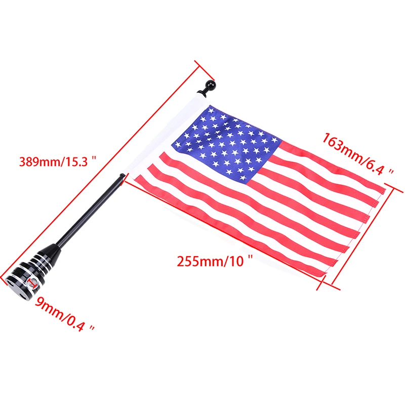 Автомобильный Стайлинг мотоцикла POSSBAY хромированный задний боковой флаг