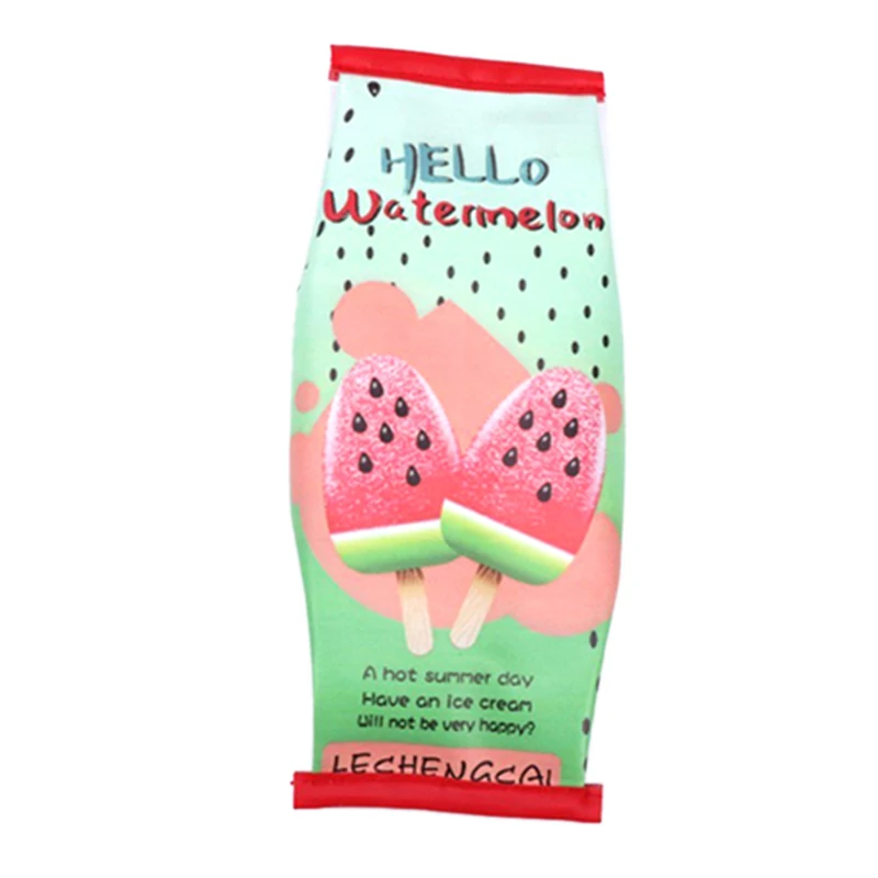 1 шт. Симпатичные в виде арбуза пенал для девочек закуски попкорн карандашей