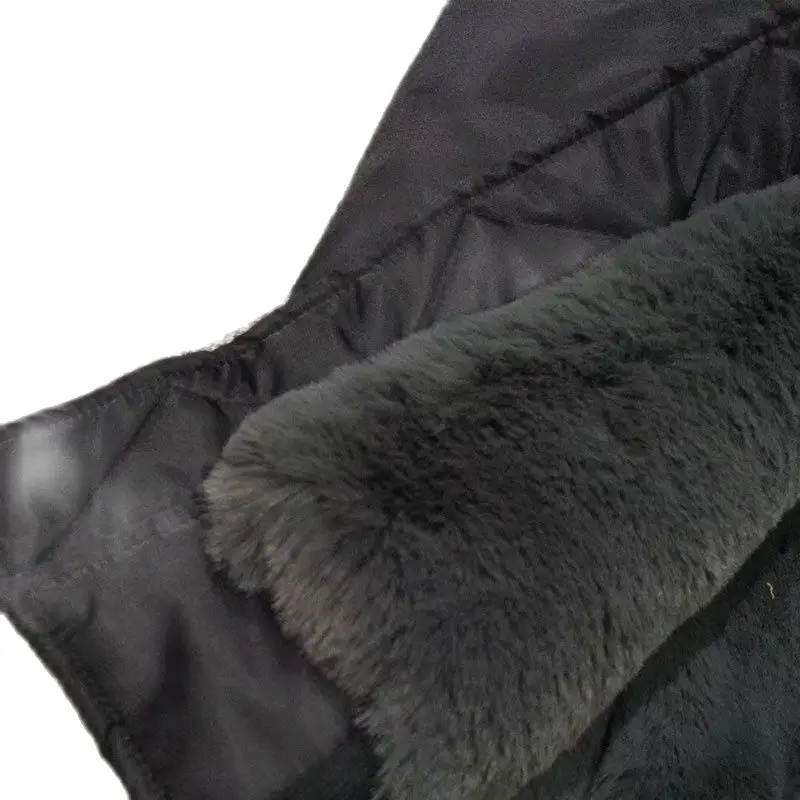 Черная летная куртка бомбер серая меховая подкладка повседневная одежда зимнее