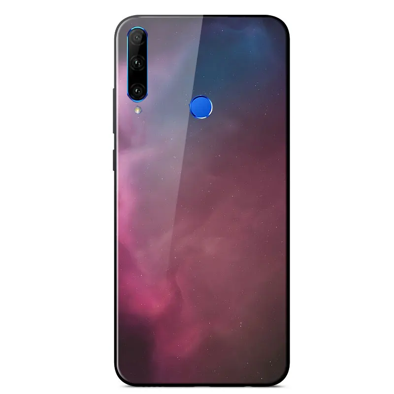 

Tempered glass Case For Honor 20 Lite Mirror Painted High Quality TPU Frame Shockproof Back Cover For Honor 20 Lite Phone Case