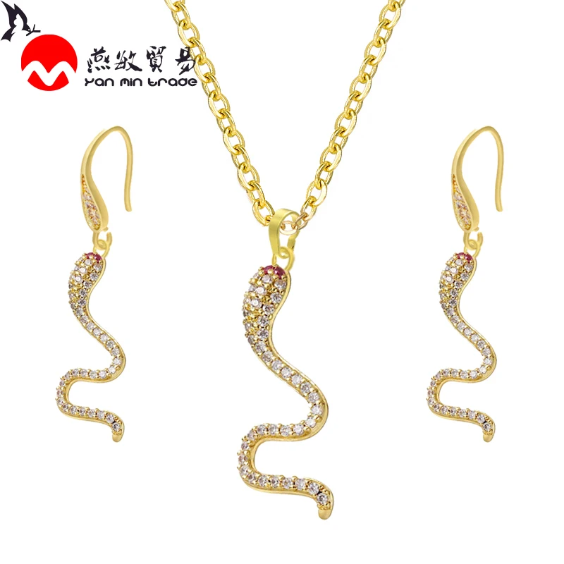 3 шт./компл. уникальные серьги в форме животных ожерелье комплект ювелирных